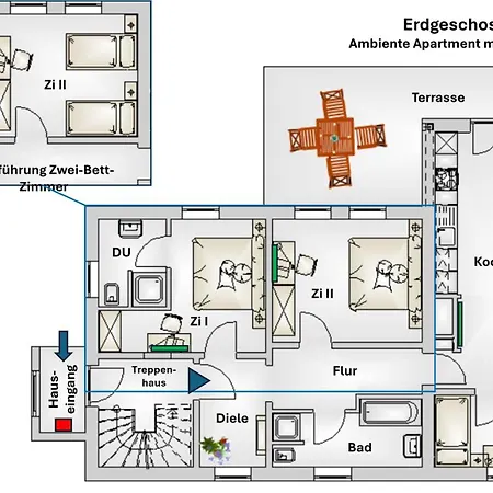 Geschmackvolle Moderne Apartment-wohnungen Apartment