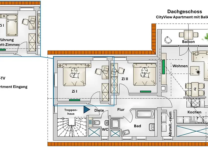 Geschmackvolle Moderne Apartment-wohnungen Apartmán *