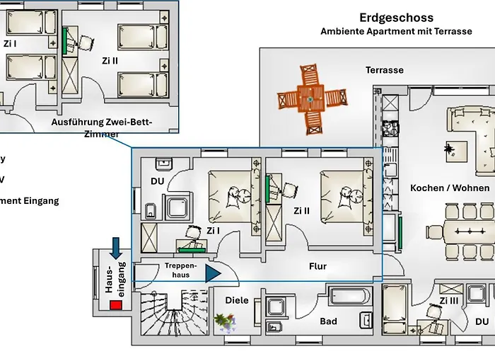 Geschmackvolle Moderne Apartment-wohnungen Apartment